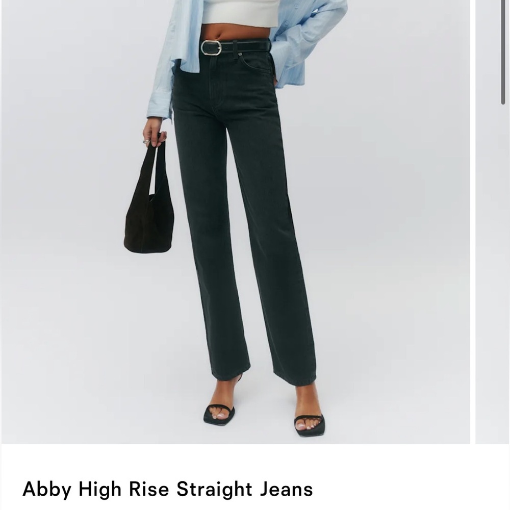 Abby High Rise Straight Jeans